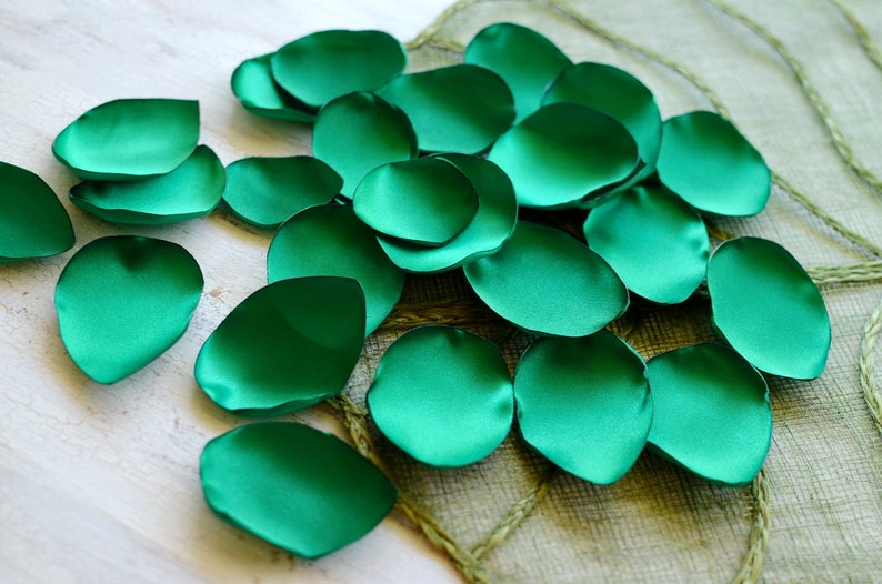 Satin Leaf Appliques Rose Petals Fabric Embellishment Etsy