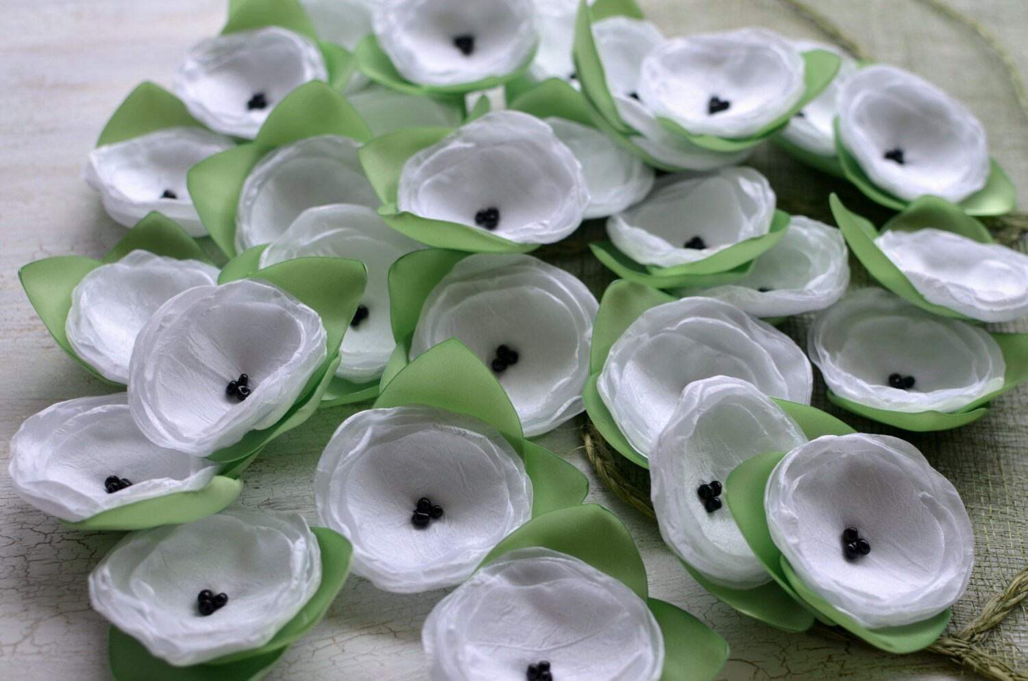 Fabric Flowers Sheer Silk Flowers Bulk Wholesale Silk Etsy