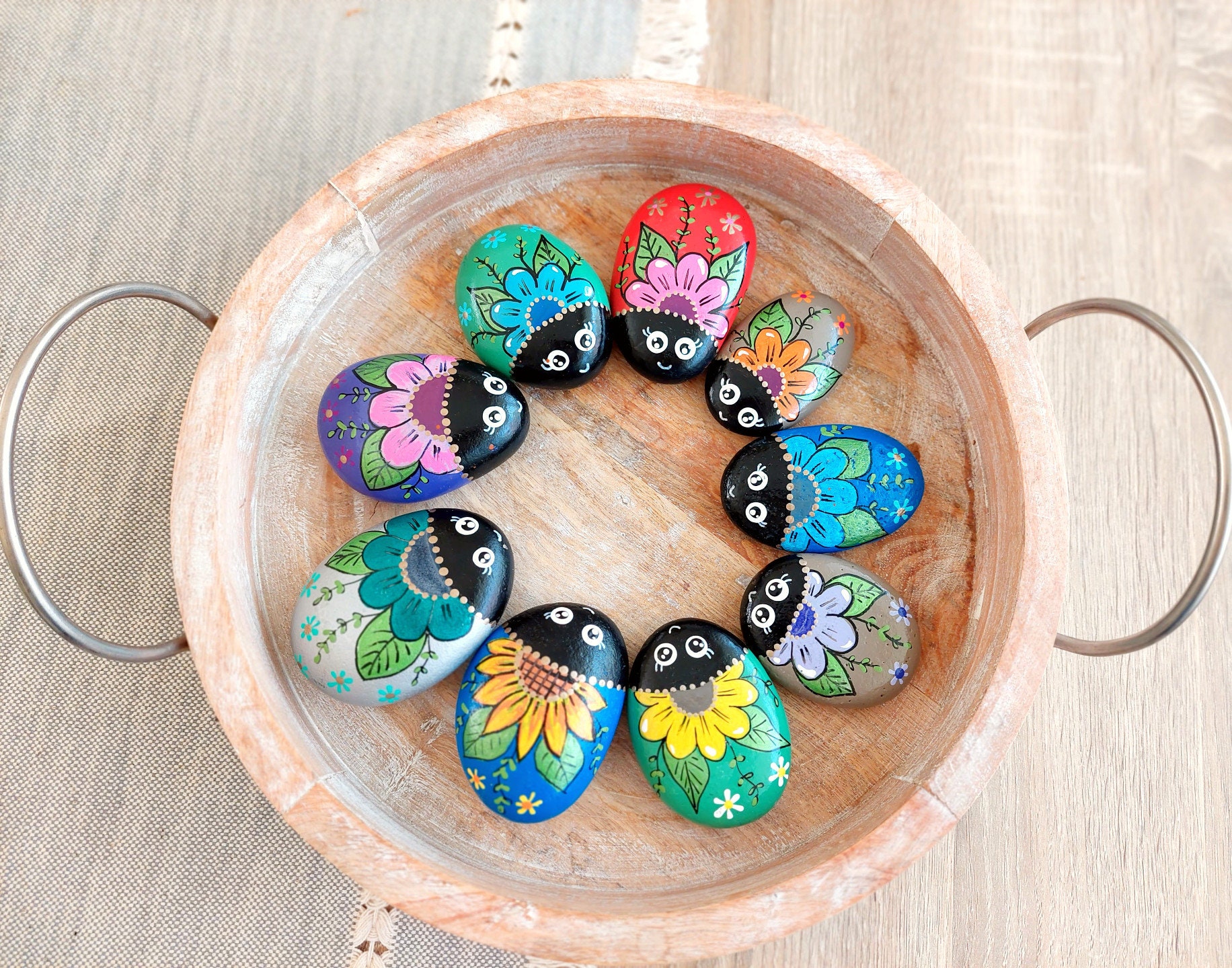 Outdoor Decorative Stones - Ladybug, Butterfly & Sun Stepping stones —  Gardner Time