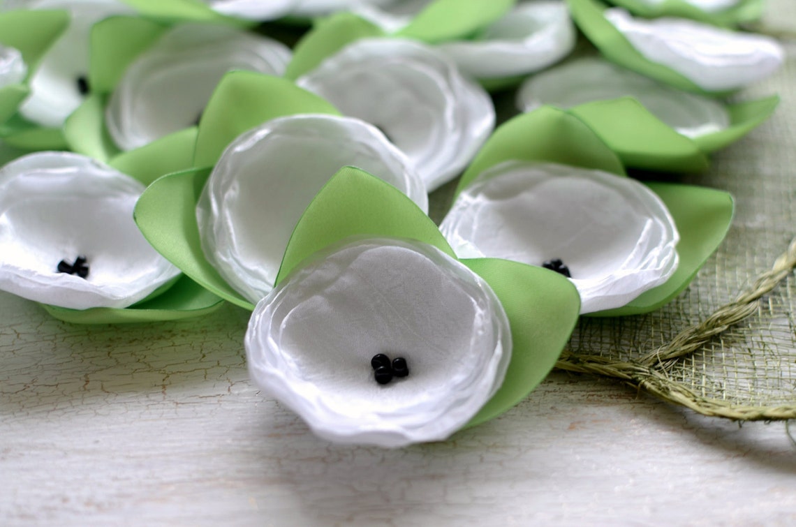 Fabric flowers sheer silk flowers bulk wholesale silk Etsy