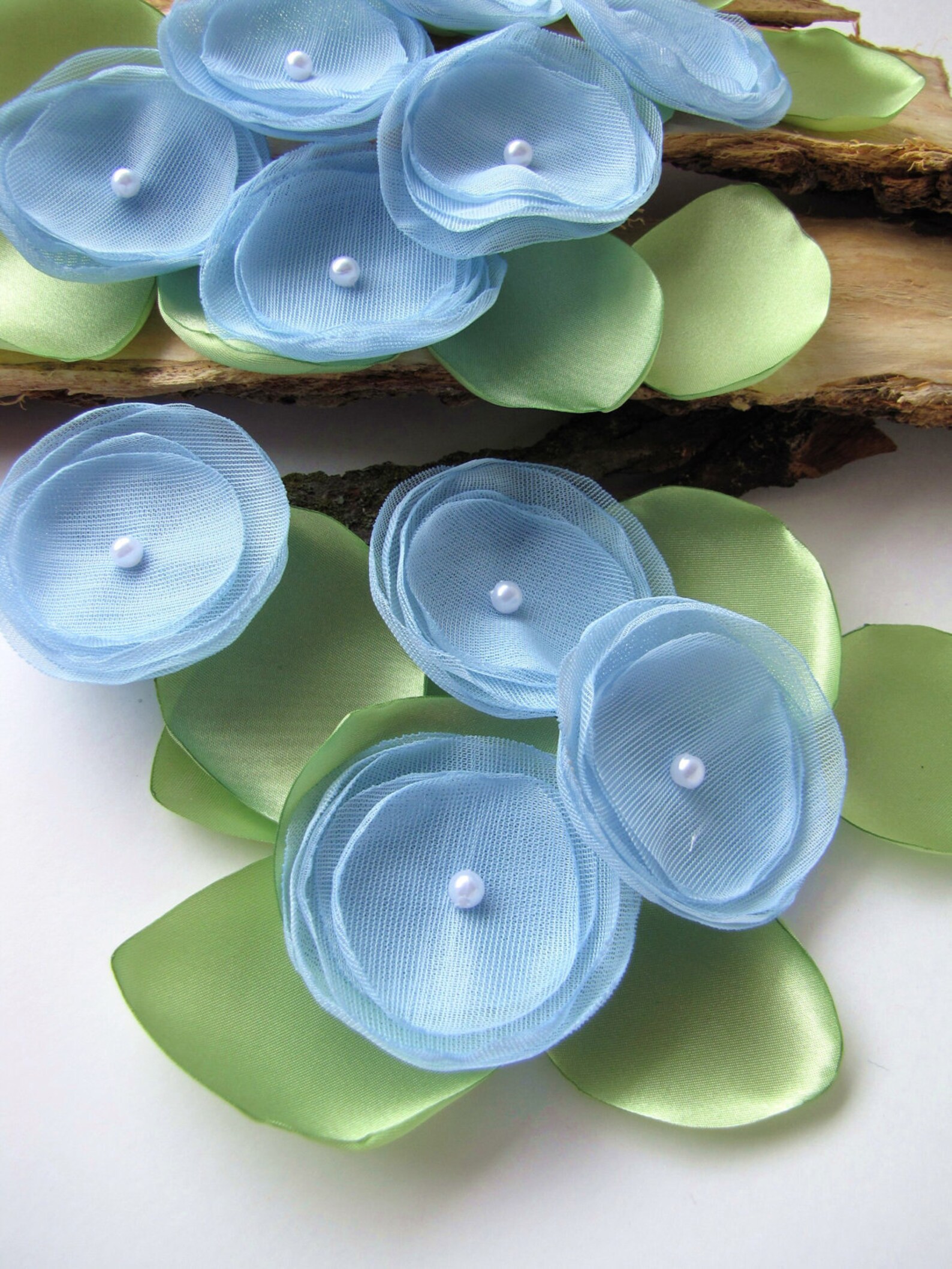Fabric Flower Appliques Floral Embellishments Fabric Flowers Etsy