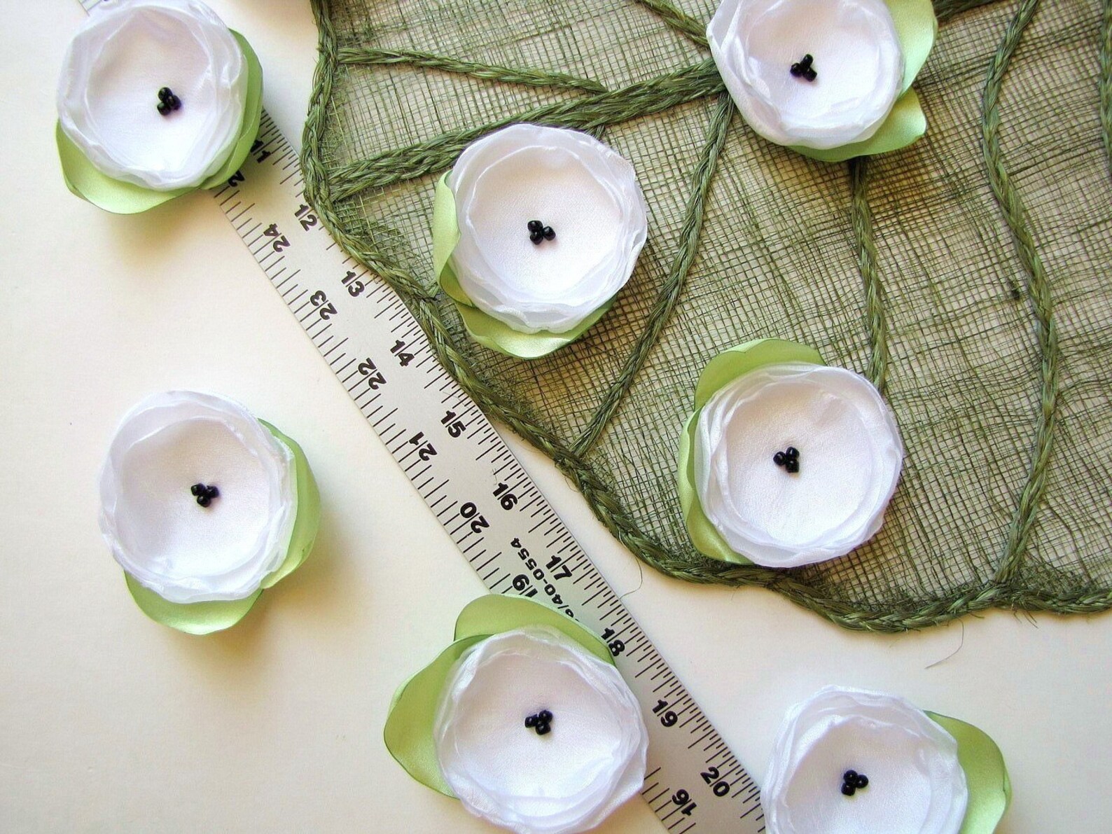 Fabric flowers sheer silk flowers bulk wholesale silk Etsy