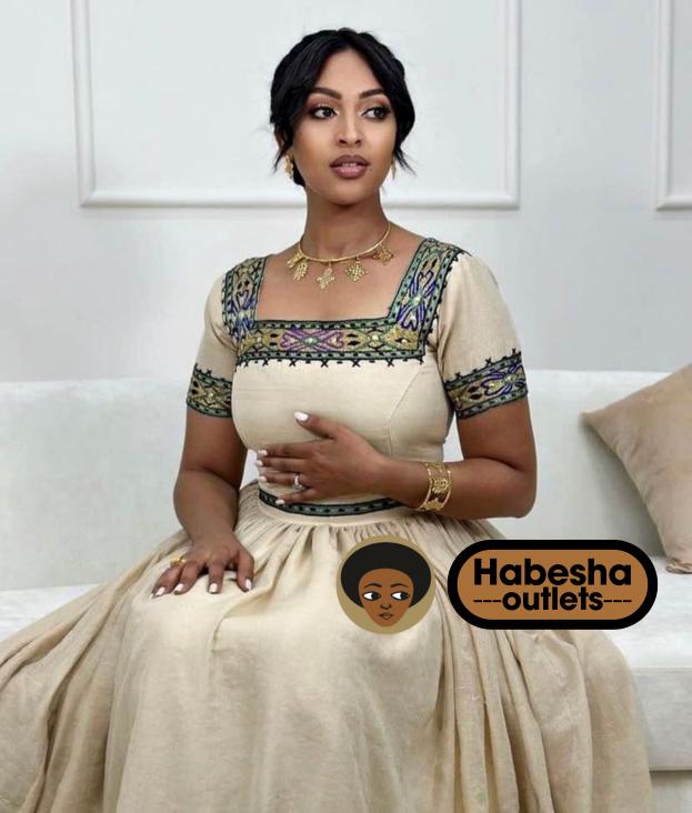 Ethiopian and  Eritrean Traditional Dress | Custom Handwoven Habesha Kemis | Any Color & Size