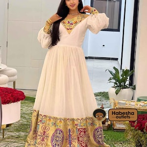 Elegant Habesha Dress: Traditional Ethiopian Zuria for Women