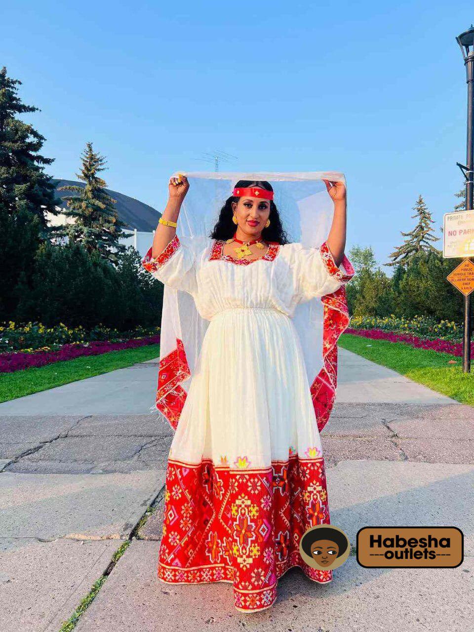 Elegant Ethiopian Dress Habesha Dress Handwoven Kemis Custom
