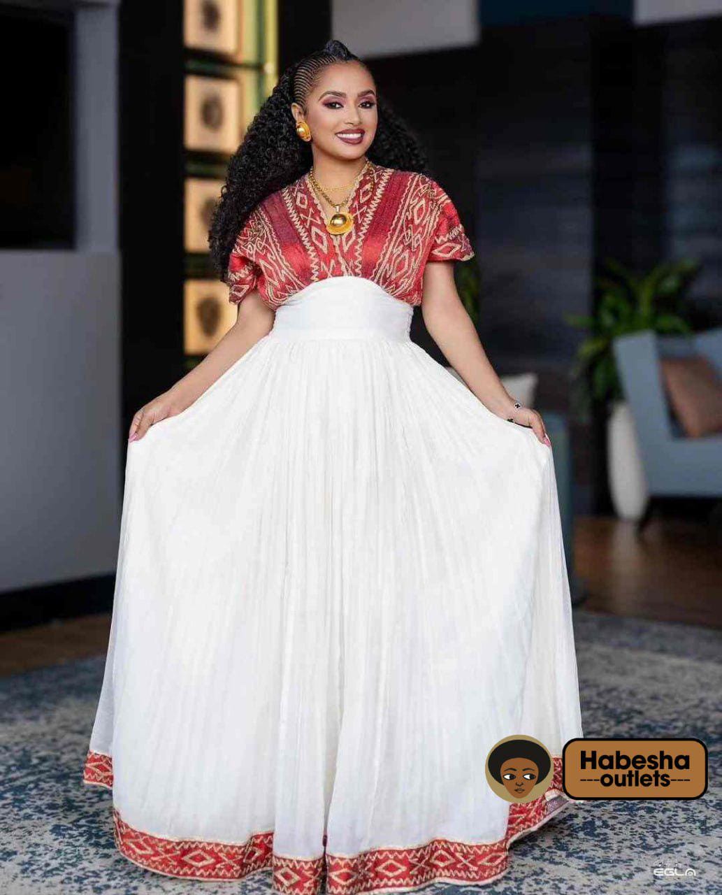 Elegant Ethiopian Dress | Stunning Habesha Dress | Traditional Kemis for Every Occasion
