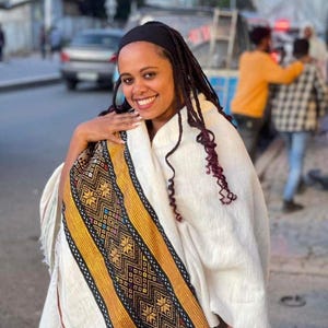 Handwoven Ethiopian Gabi Blanket | Pure Cotton Comfort | Traditional & Cozy