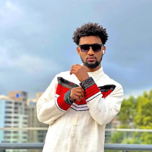 Modern Habesha Shirt for Men | Habesha Libs | Ethiopian Clothing | Simple Habesha Men&#39;s Shirt