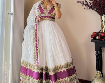 Custom Habesha Dress – Ethiopian and Eritrean Zuria with Embroidery for Weddings, Holidays and Graduations
