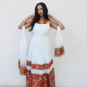 Ethiopian and Eritrean Handwoven Zuria – Elegant Habesha Dress for Holidays and Cultural Gatherings