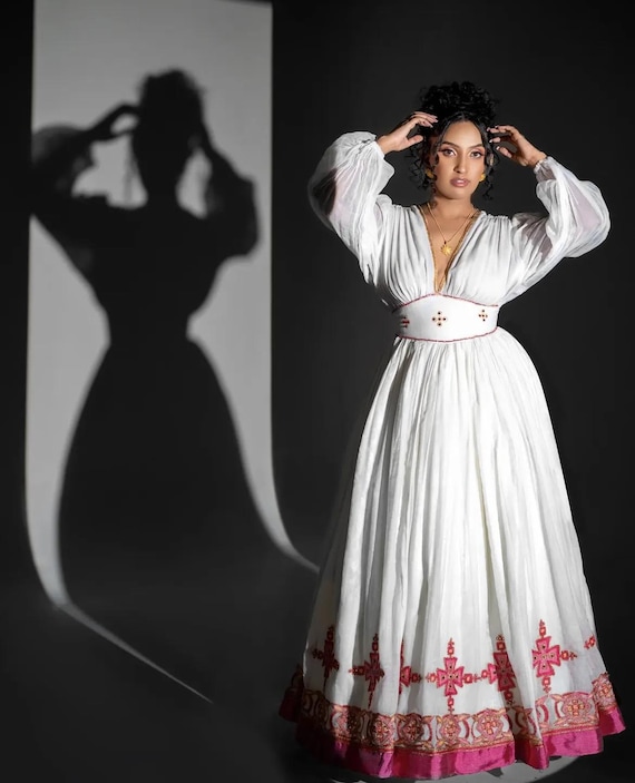Handmade Habesha Dress: Ethiopian Wedding & Graduation Attire Handmade Habesha Dress: Ethiopian Wedding & Graduation Attire