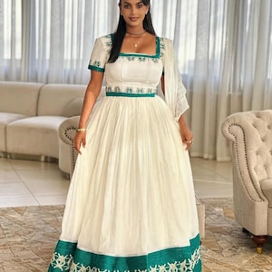 Handmade Ethiopian and Eritrean Habesha Kemis – Traditional Zuria for Women of Heritage
