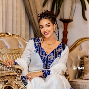 Ethiopian Zuria Dress – Traditional Habesha Kemis | Elegant Cultural Outfit | Modern Habesha Dress for Women