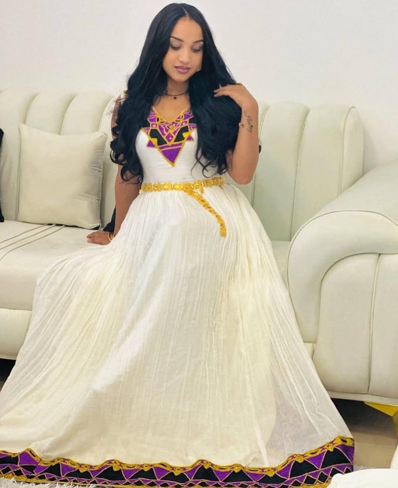 stunning white Habesha gowns & Zuria - Traditional Ethiopian dresses for weddings & cultural events
