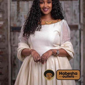 Elegant Ethiopian and Eritrean Habesha Kemis - Handcrafted Traditional Dress | Custom Made for Weddings, Graduations and Special Occasions