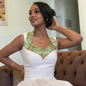 Modern Habesha Kemis: Traditional Ethiopian Dress, Custom Zuria