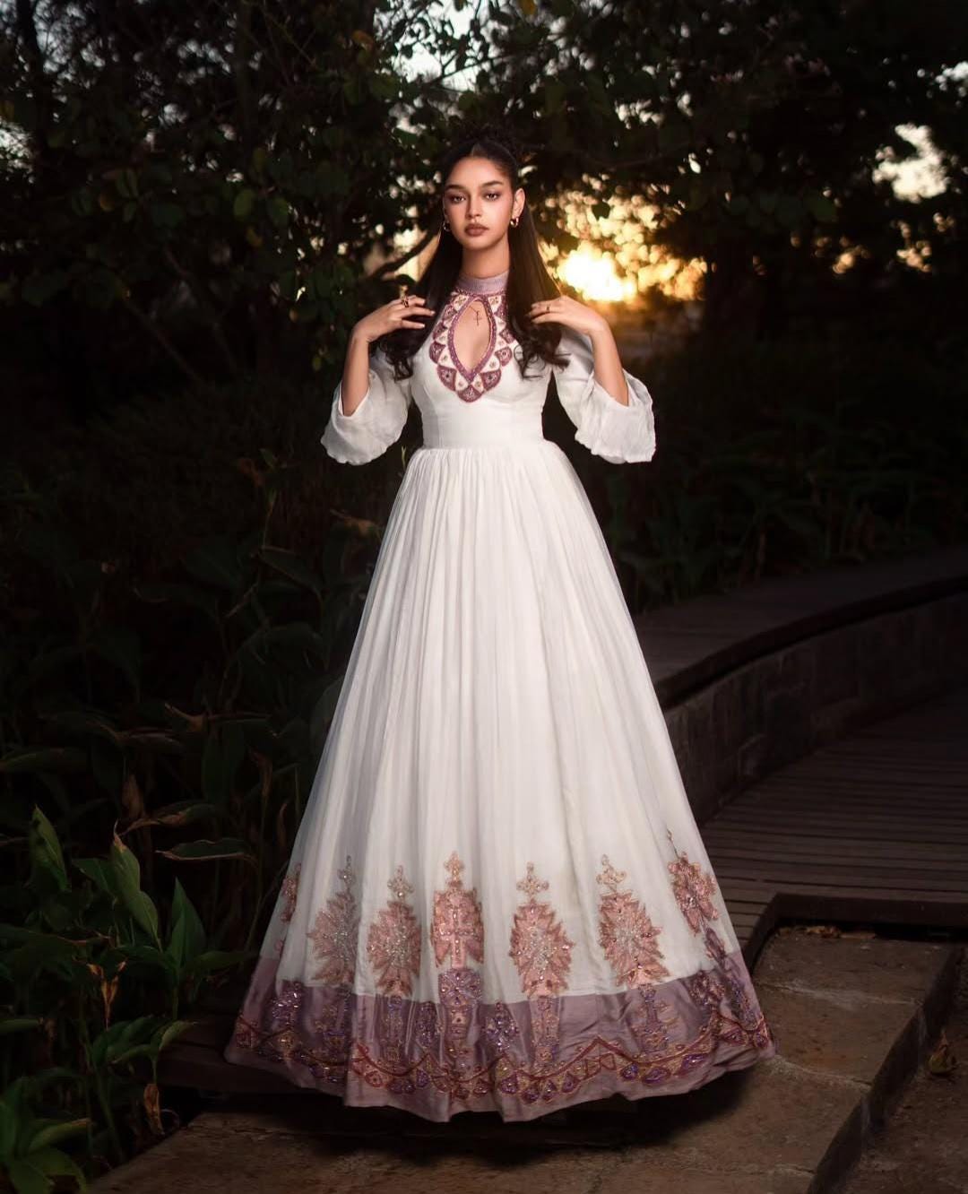 Luxury Handcrafted Habesha Dress – Eritrean and Ethiopian Traditional Zuria for All Occasions