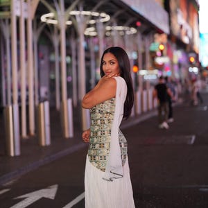 Modern Habesha Dress with Unique Pattern - Handwoven Ethiopian kemis