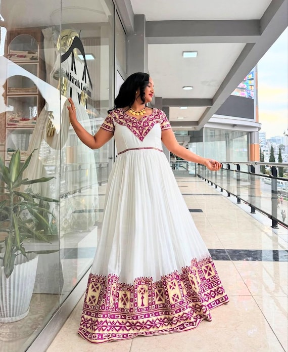 Handcrafted Habesha Kemis Dress: Ethiopian Wedding Graduation Attire - Etsy Singapore Handcrafted Habesha Kemis Dress: Ethiopian Wedding Graduation Attire - Etsy Singapore