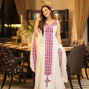 Custom-Made Habesha Dress – Traditional Ethiopian Zuria | Modern Habesha Kemis | Cultural Women’s Dress
