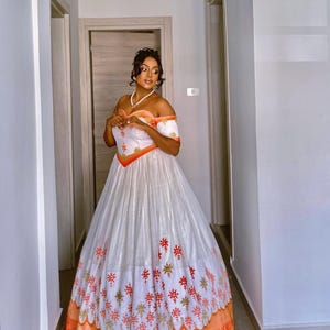 Ethiopian and Eritrean Habesha Bridal Dress – Made for Memorable Cultural Wedding Moments