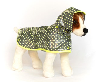 Citrus Pop: Dog Raincoat, Waterproof Dog Coat, Dog Raincoat with Hood, Raincoats for Dogs