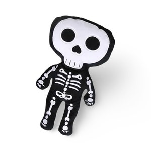 12&quot; Skeleton Plushie. Goth plush. Skull plush doll. Halloween /gothic home decor. Halloween plush. Free shipping!