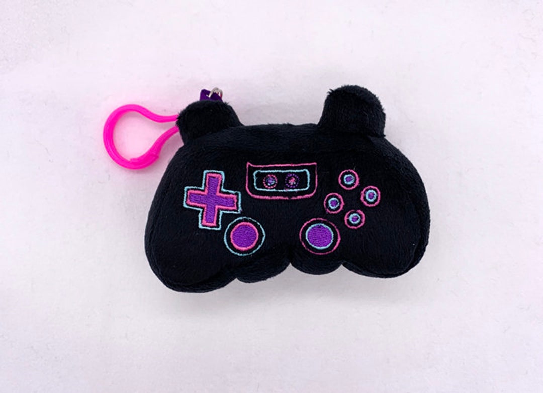 Gamer Plush/ Video Game Controller Plush Backpack Clip. Etsy