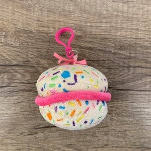 Colorful Macaron Plush Backpack Clip. Dessert Pastry Plush. Christmas Holiday gift. Free Shipping! Christmas/ Holiday Stocking stuffer