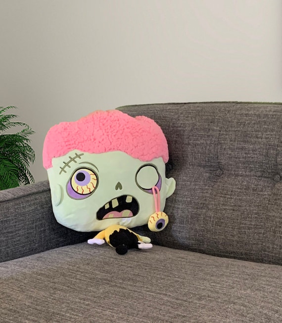 18" Zombie Plush Halloween Pillow. Halloween Home Decor. Free Shipping! Halloween Zombie decoration. Undead Zombie Geek Gift!