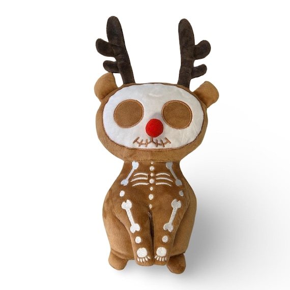 GingerDEAD Reindeer Plush: Spooky Christmas Skeleton Plushie