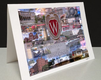 University of Wisconsin-Madison 5 x 7 Greeting Card - "Badger Country"