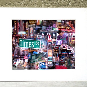 Times Square New York 16 x 20 Matted Print - &quot;The Crossroads of the World&quot;