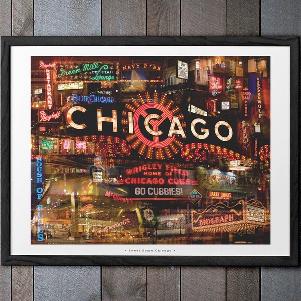 Sweet Home Chicago 22 x 28 Poster - Chicago, IL *Overstock Clearance*
