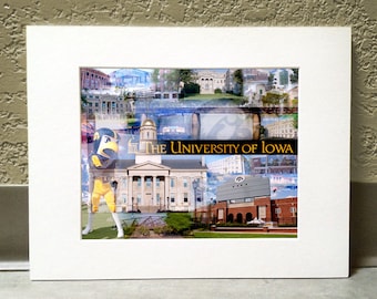 Hawkeye Nation 11 x 14 Matted Print - University of Iowa, Iowa City IA