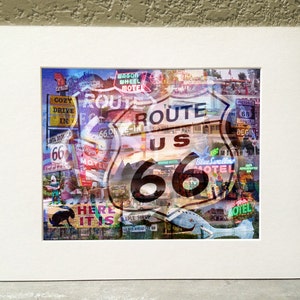 Route 66 11 x 14 Matted Print The Mother Road image 1