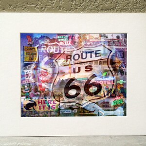 Route 66 11 x 14 Matted Print - &quot;The Mother Road&quot;