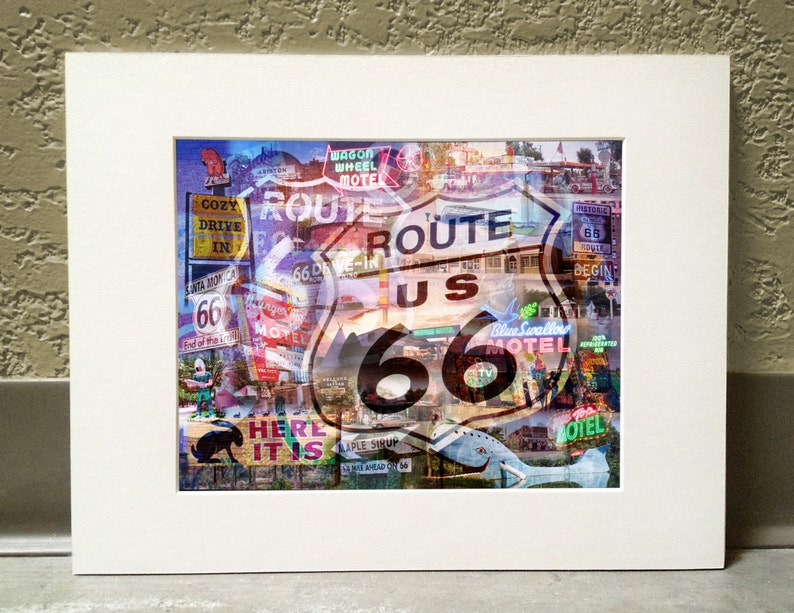 Route 66 11 x 14 Matted Print The Mother Road image 1