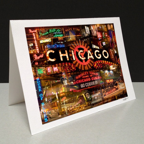 Sweet Home Chicago 5 x 7 Greeting Card - Chicago, IL