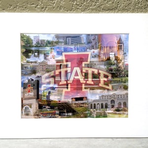 Iowa State University 16 x 20 Matted Print - &quot;Cy&#39;s Nest&quot;