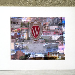 University of Wisconsin-Madison 16 x 20 Matted Print - &quot;Badger Country&quot;
