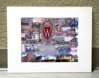 University of Wisconsin-Madison 16 x 20 Matted Print - "Badger Country"