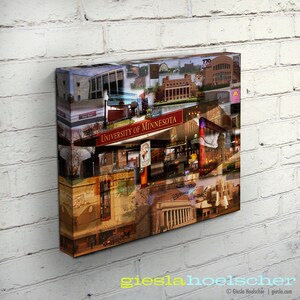 University of Minnesota - Twin Cities Canvas  - &quot;Ski-U-Mah&quot;