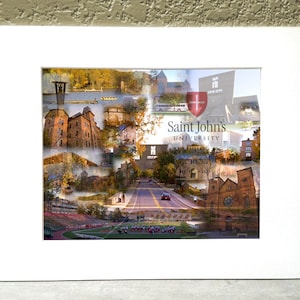 St. John&#39;s University 11 x 14 Matted Print - &quot;Fighting Johnnies&quot;