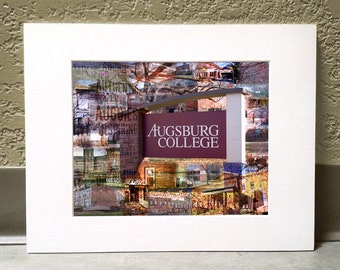 Augsburg College 16 x 20 Matted Print - "Always an Auggie"