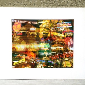 Minnesota State Fair 11 x 14 Matted Print - "State Fair After Dark"