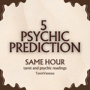5 Future Psychic Predictions DETAILED SAME STUNDE Zukunft lesen Hellsichtig Wahrsagerin Wahrsagung Psychische Interpretationen Orakel Lesen