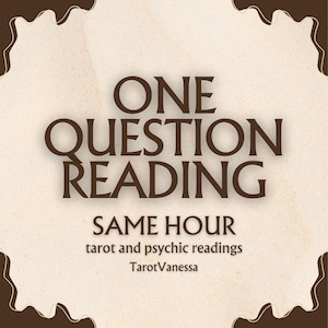 Eine Frage Lesen Hellsichtig Wahrsager SAME HOUR Wahrsagen Psychic Interpretationen Orakel Reading