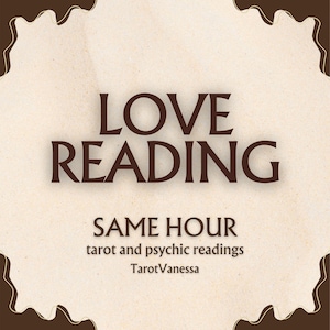 DETAILED SAME HOUR Love Reading, psychic reading, Crush reading, tarot reading, psychic love reading, clairvoyant reading telepathy reading