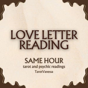 Liebesbrief von Ihrer Person, GLEICHE STUNDE Lesung, kanalisierte Botschaften, Tarot-Lesung, psychische Lesung, zukünftige Ehemann-Lesung